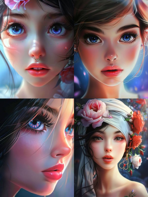 Ethereal Visions of Digital Beauty