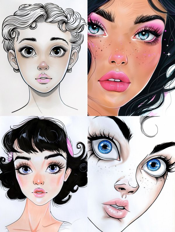 Stylized Digital Portrait Artistry