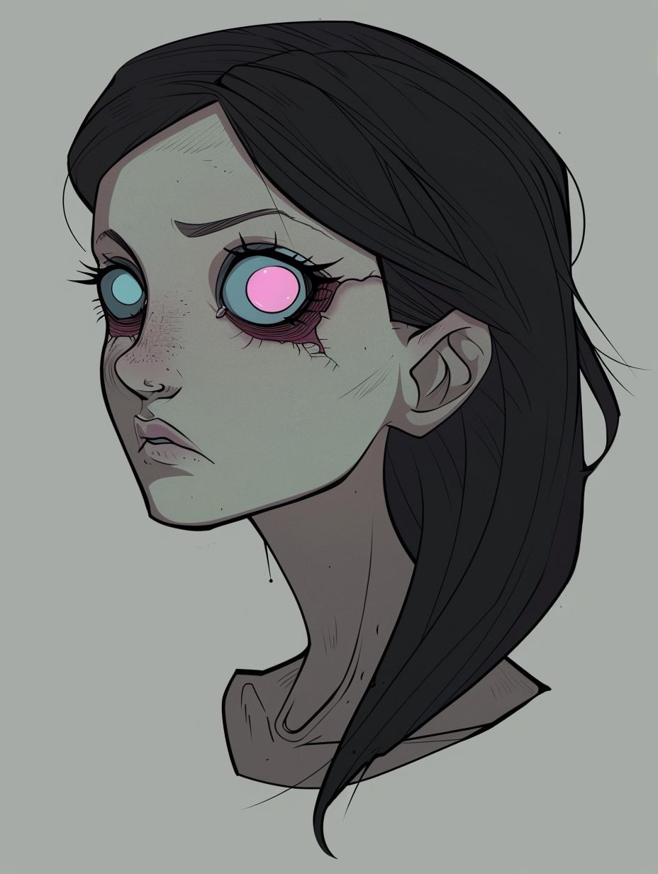 Ethereal Gaze: Dark Fantasy Character Studies - Image 3
