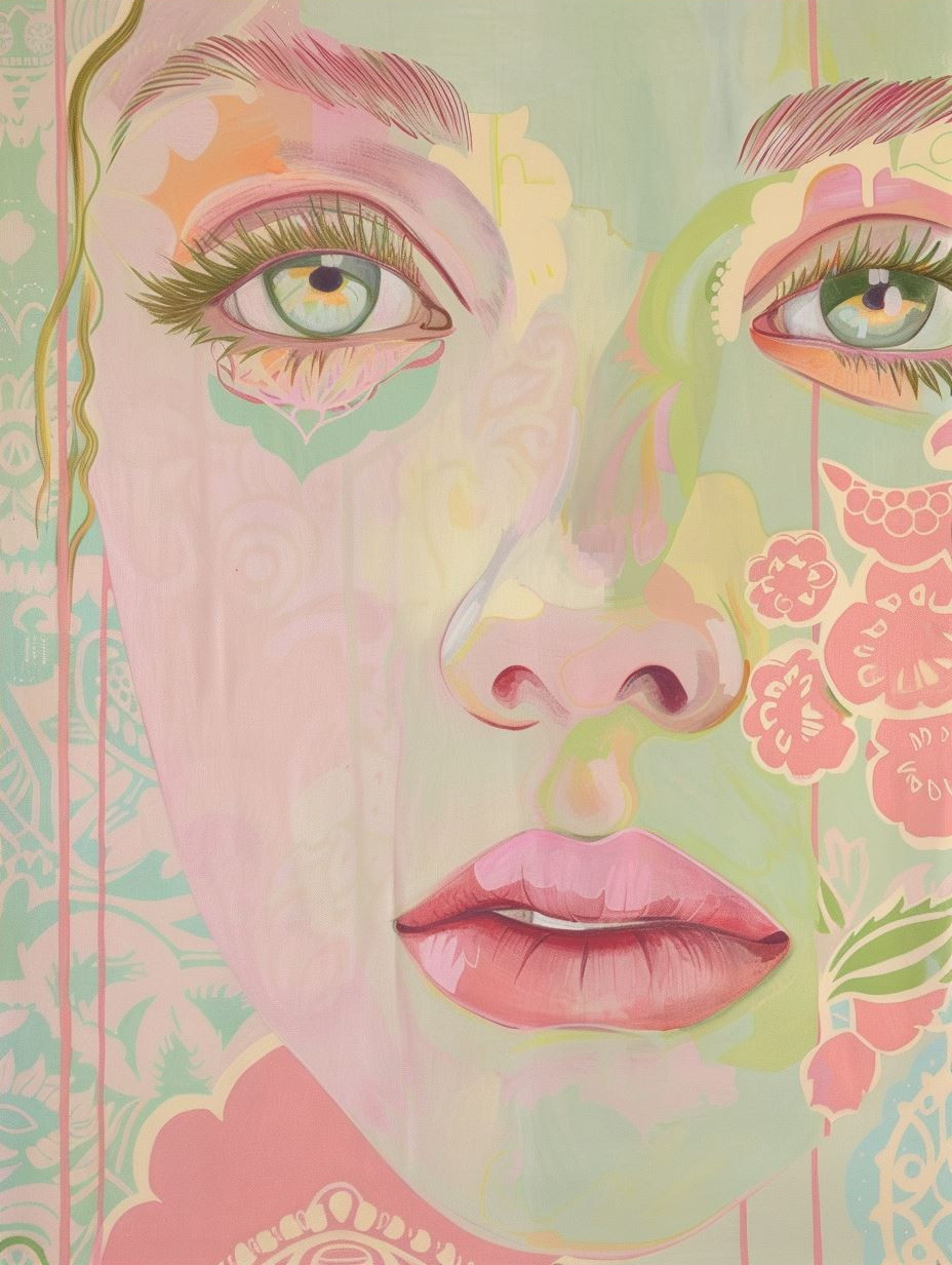 Ethereal Pastel Floral Portraits - Image 4