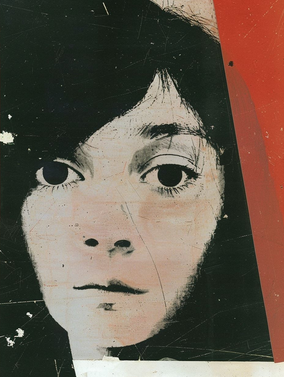 Avant Garde Crimson Collage - Image 2