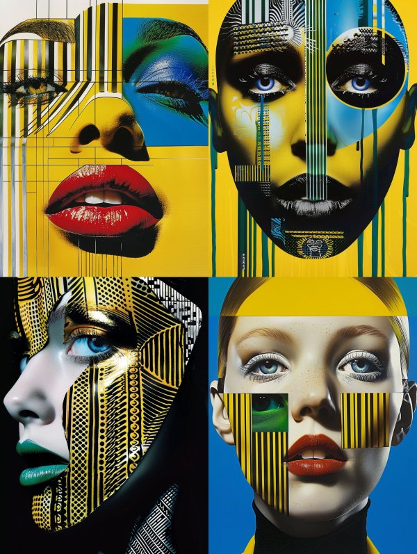 Fragmented Digital Portraiture Fusion