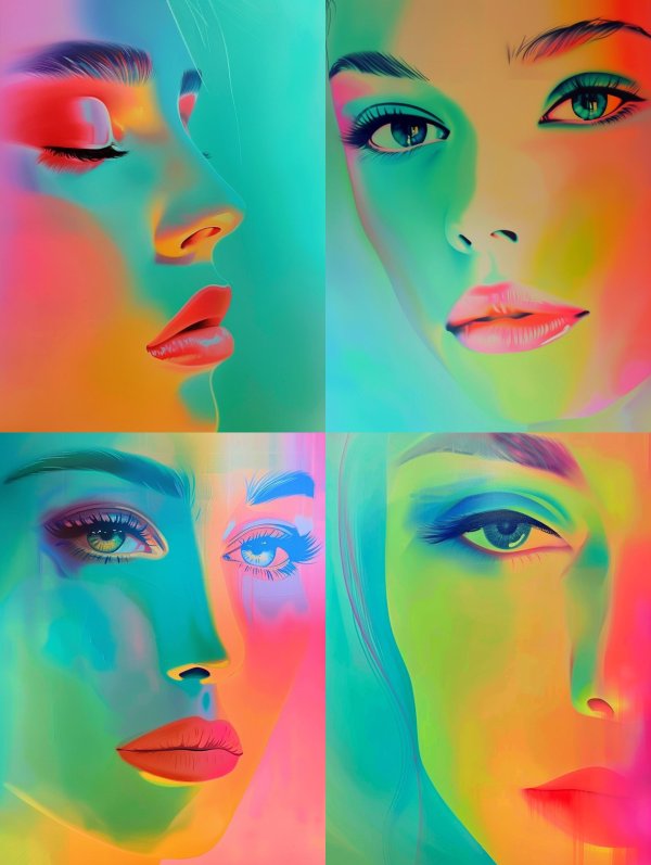 Neon Dreams: A Prism of Beauty