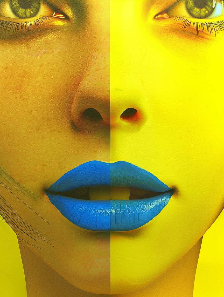 Vibrant Neon Surrealist Portraits - Image 3