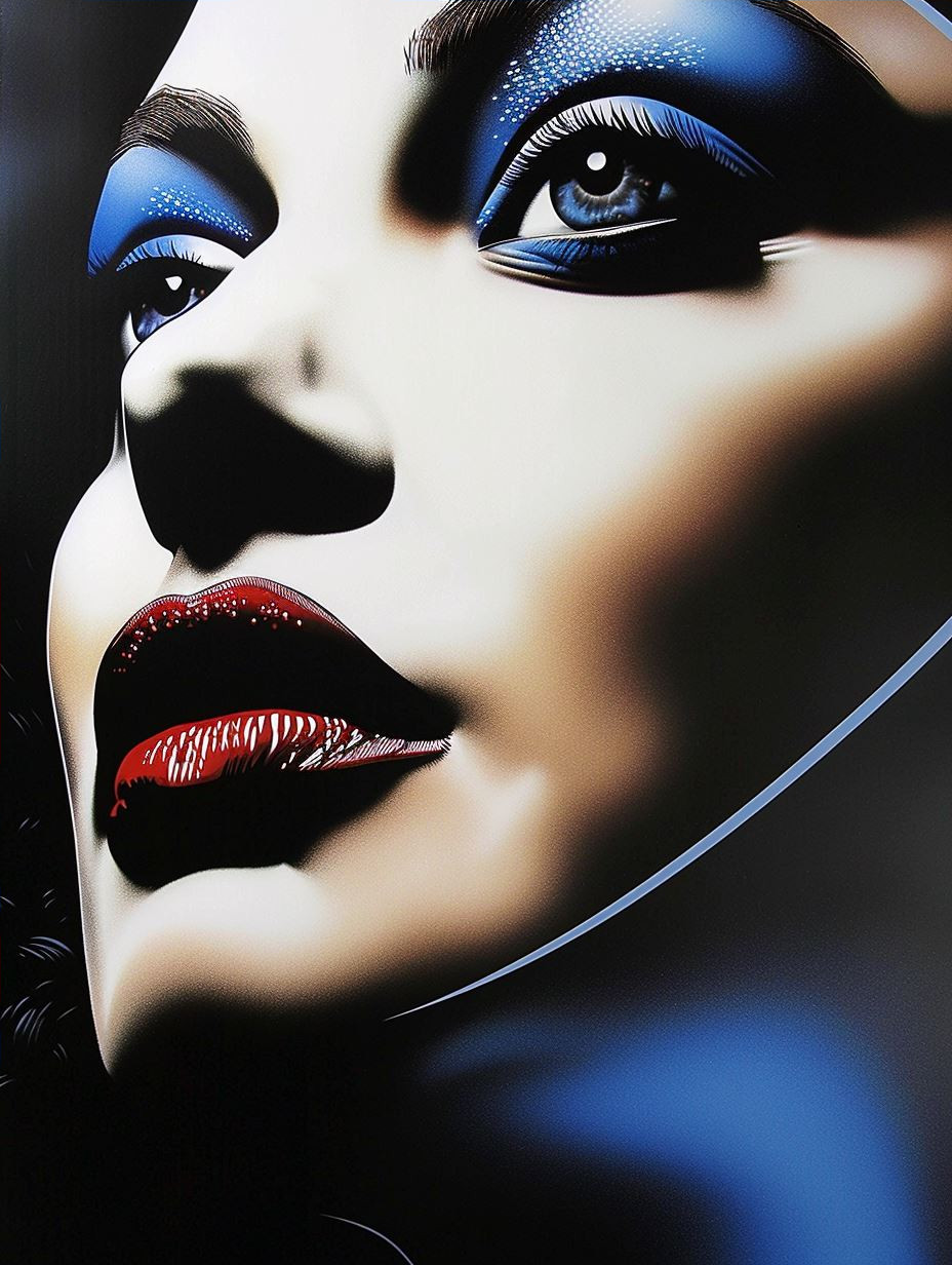 Futuristic Cybernetic Glamour Portrait - Image 4