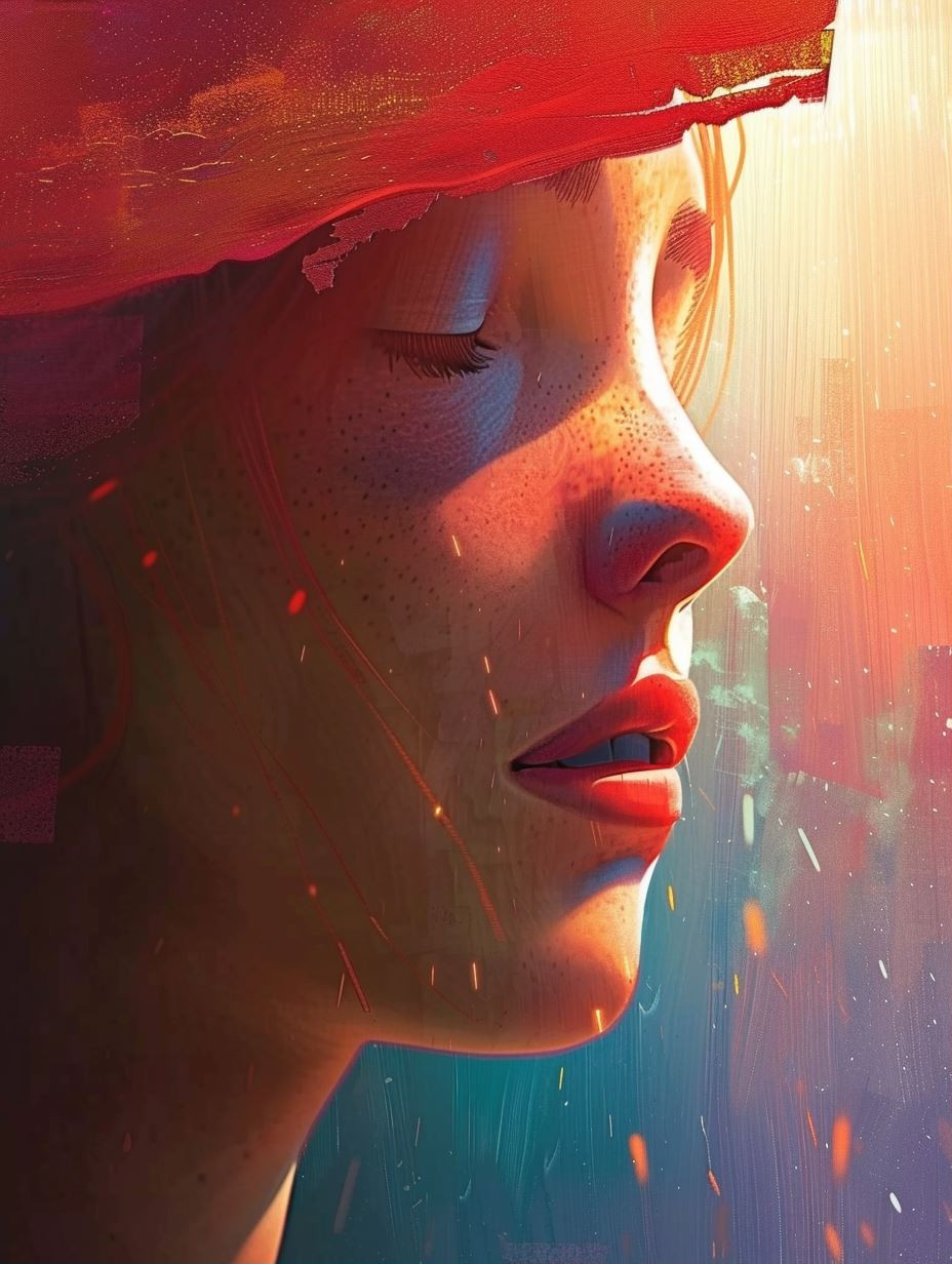 Crimson Ember Dream - Image 1