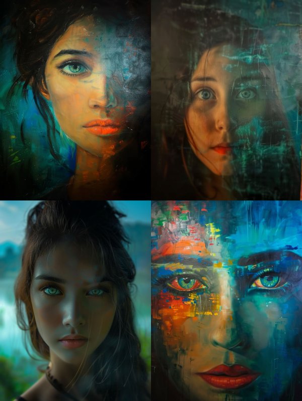 Ethereal Portraits in Abstract Oil Paint