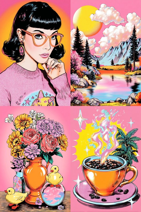 Retro Pop Art Surrealism Collage