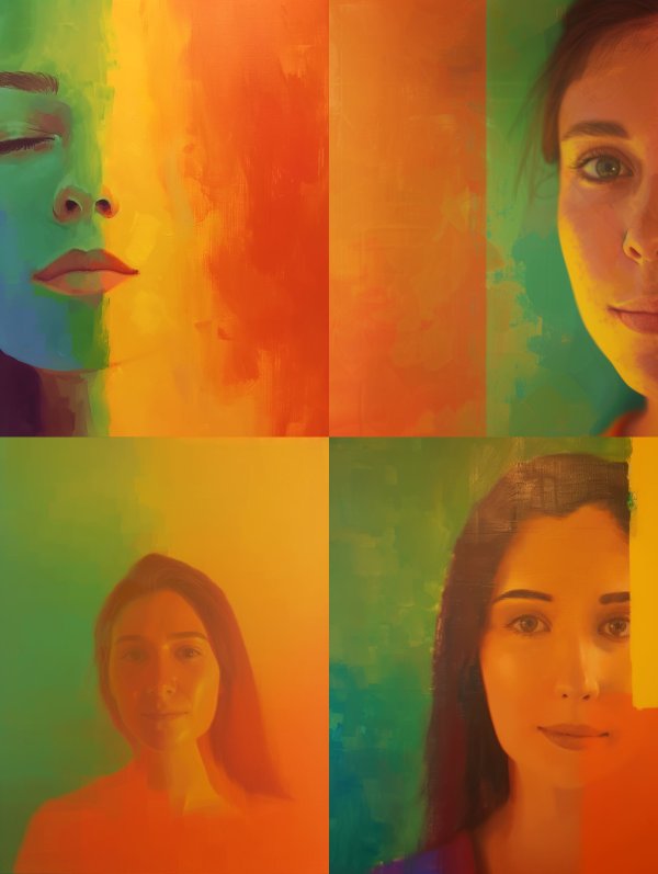 Prismatic Portraits of a Woman