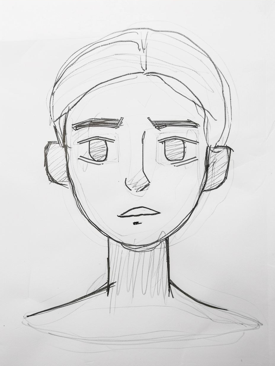 Diverse Character Portrait Sketches - Image 4