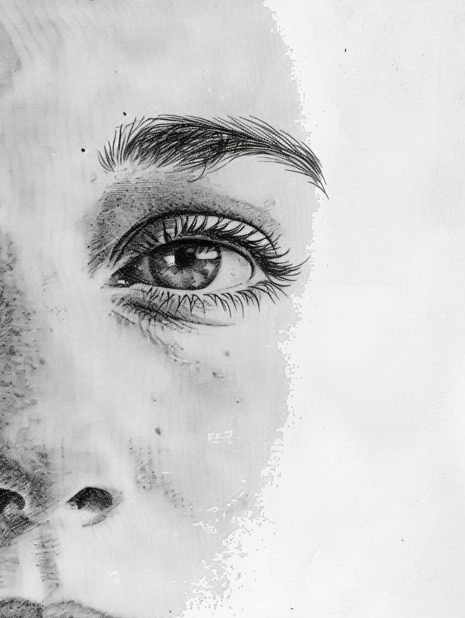 Detailed Freckled Portraits in Graphite - Image 3