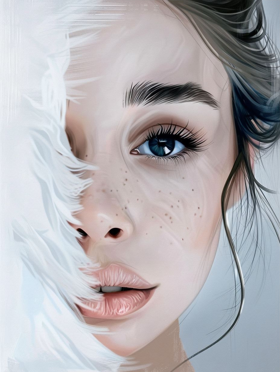Ethereal Gazes: A Digital Portrait Study - Image 3