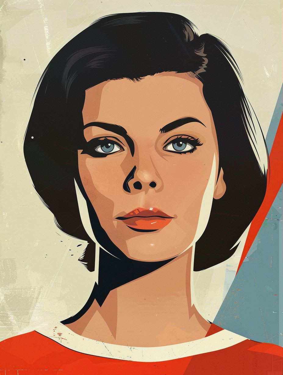 Constructivist Geometric Portrait Study - Image 3