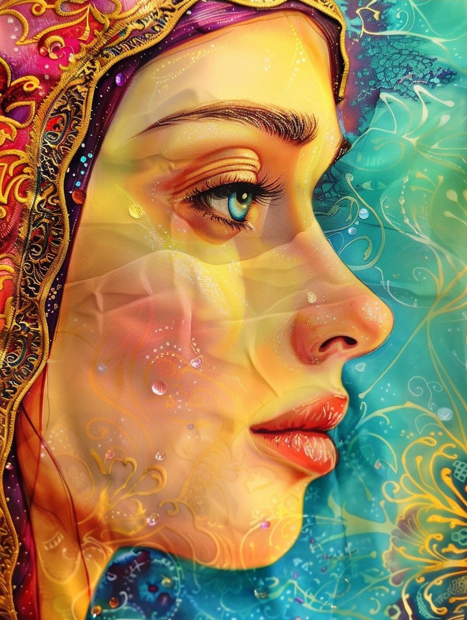 Ethereal Golden Floral Goddess - Image 3