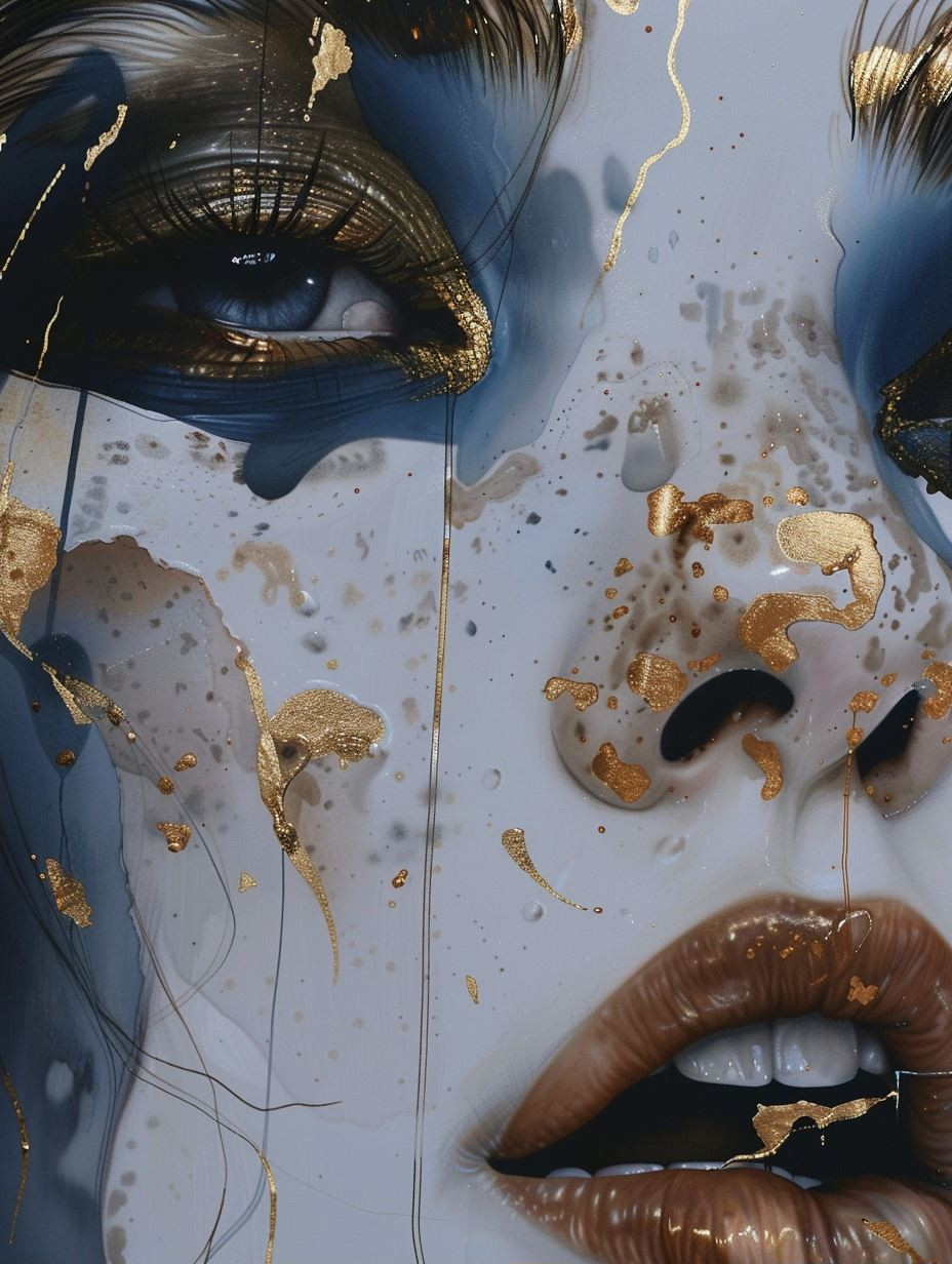 Fragmented Gilded Ethereal Portraits - Image 2