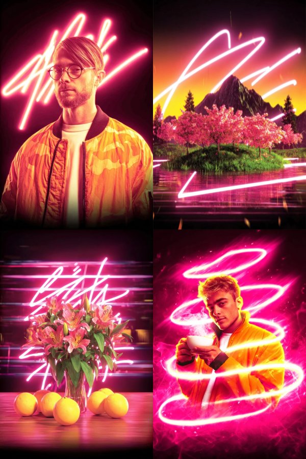 Neon Dreams: A Synthwave Visual Journey