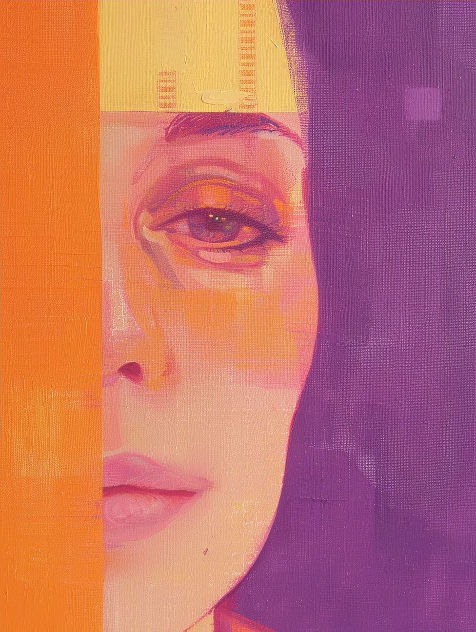 Fragmented Portraits in Violet Gold - Image 4