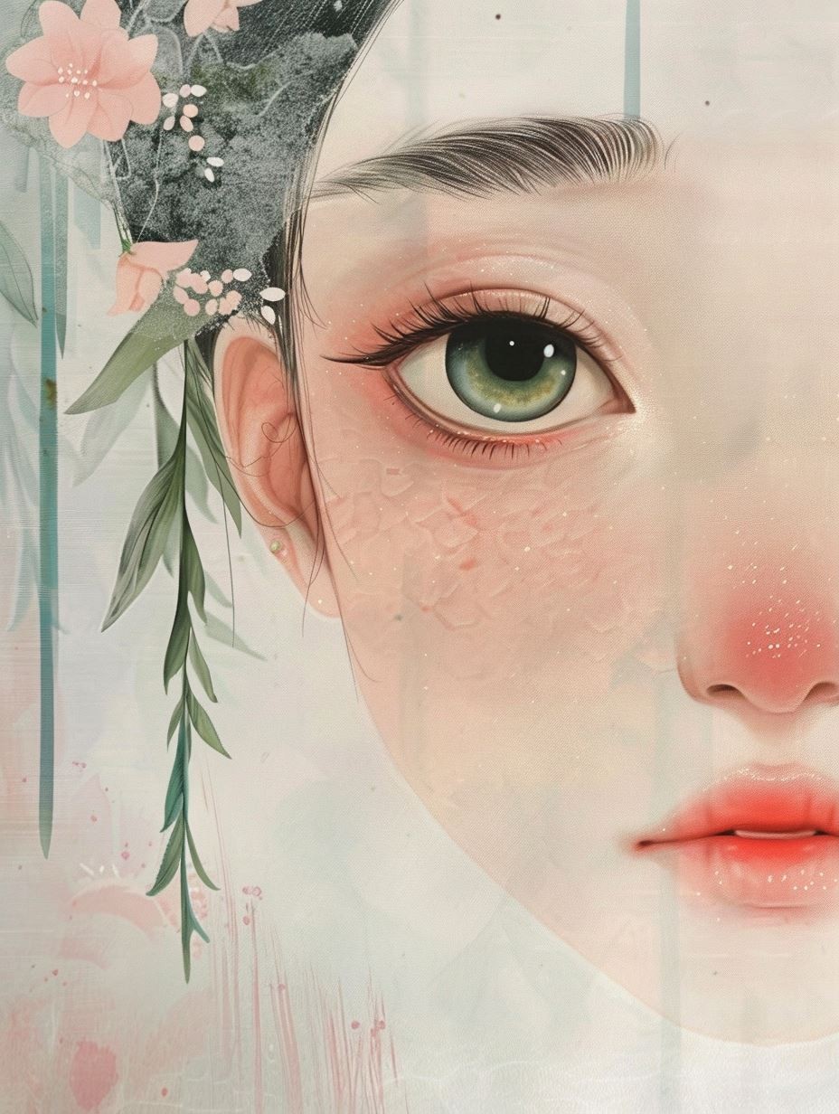 Ethereal Bloom Soft Portrait - Image 3