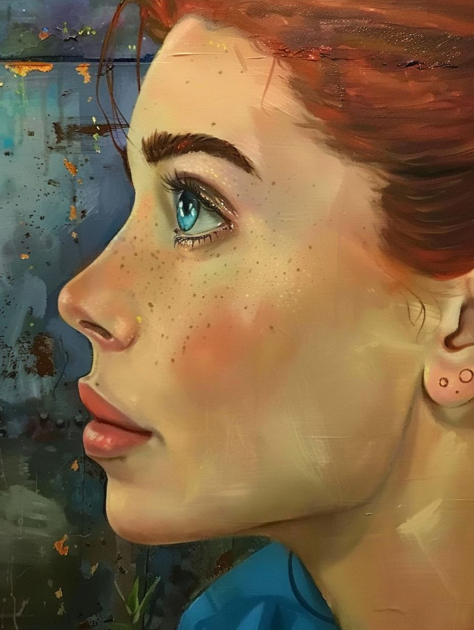 Ethereal Gazes: A Study of Feminine Portraits - Image 3