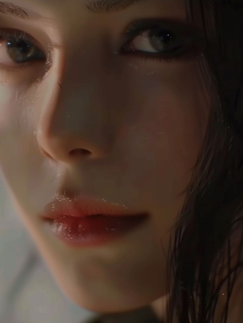 Weathered Gaze of Timeless Beauty - Image 2