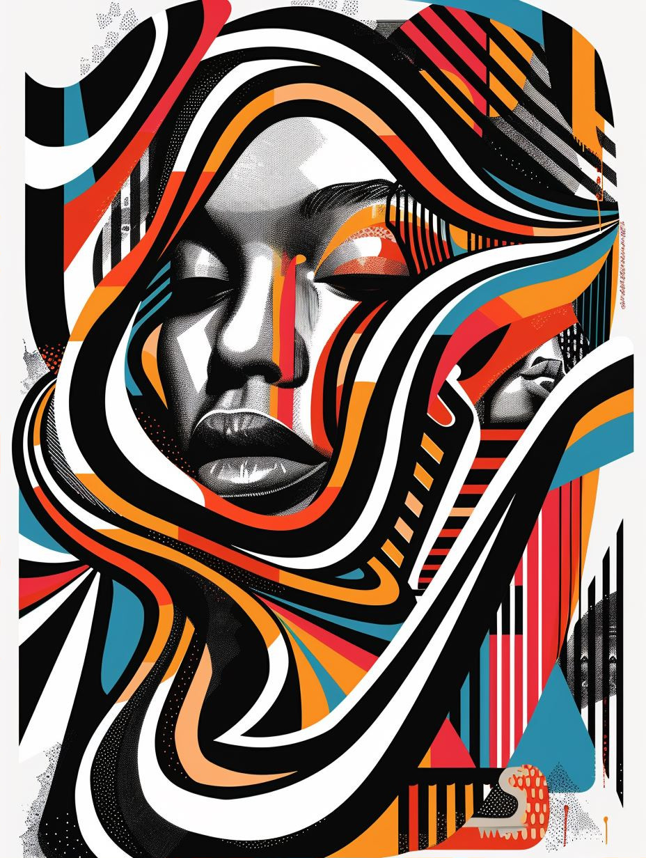 Abstract Geometric Portrait Fusion - Image 2