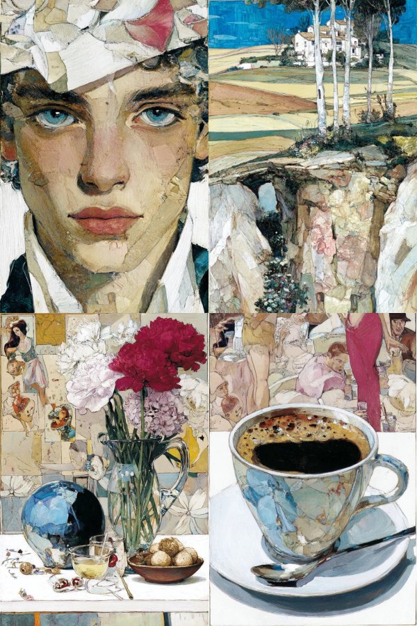 Fragmented Visions: A Collage of Life