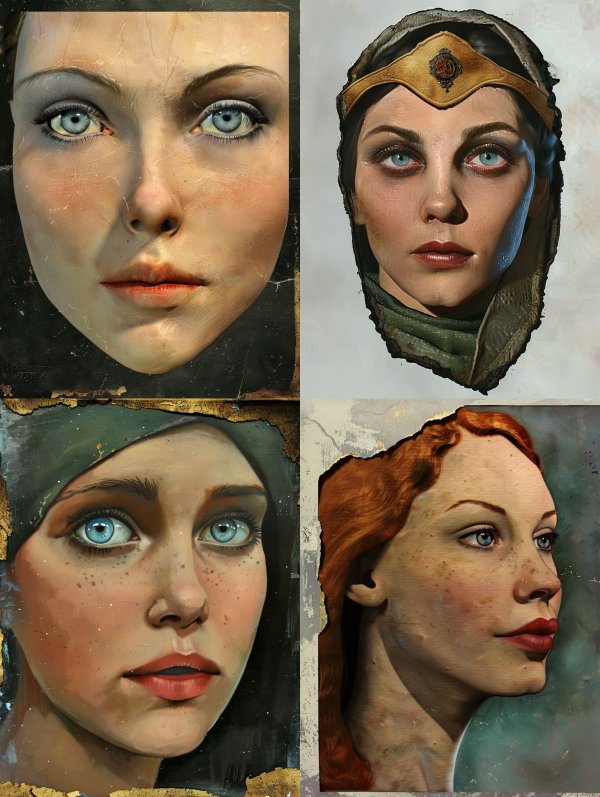 Ethereal Gazes: A Study of Blue Eyes