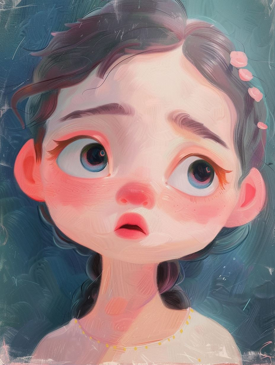 Whimsical Gaze of Innocence - Image 1
