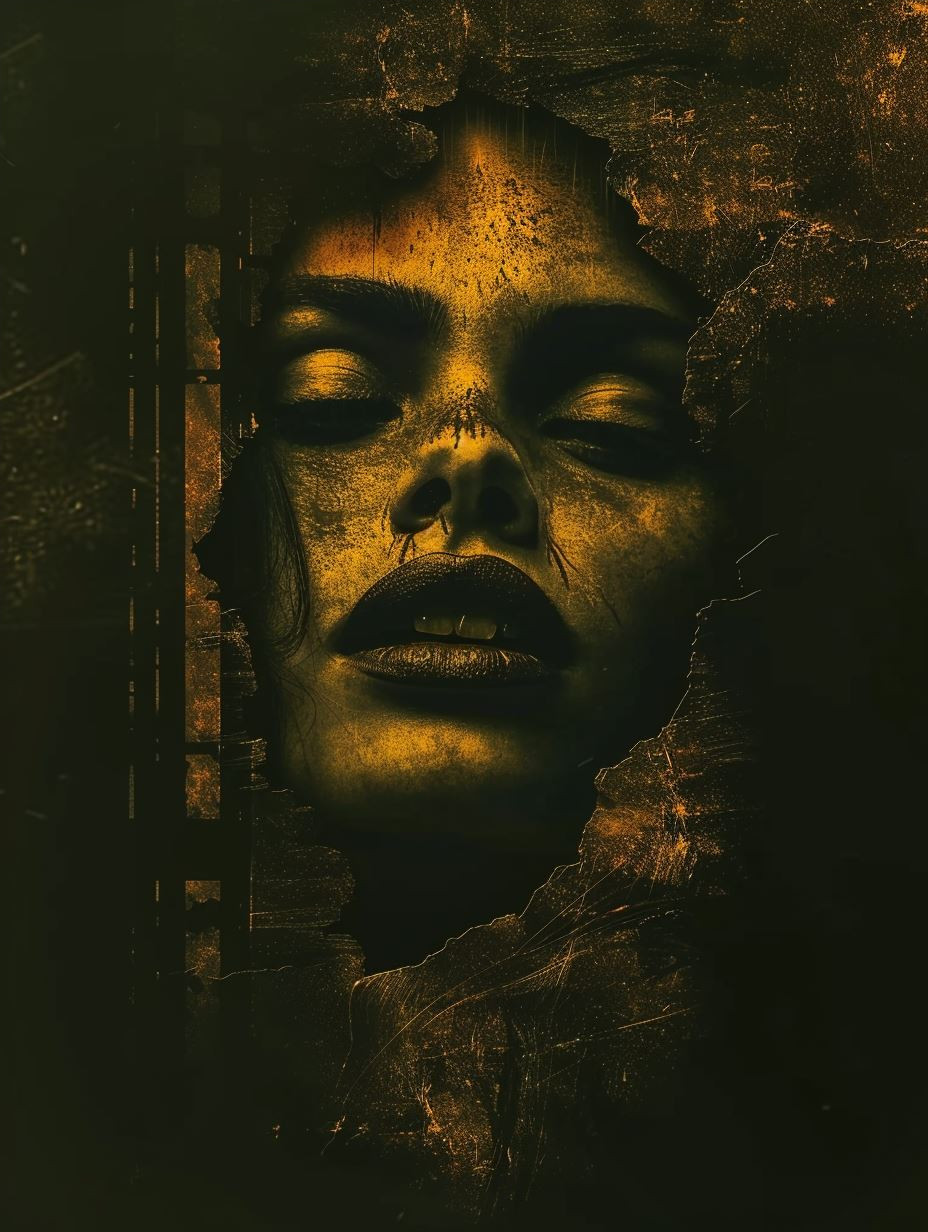 Golden Shadows of Ethereal Faces - Image 4
