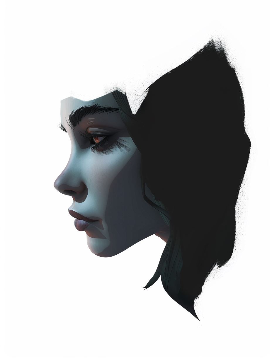 Geometric Low Poly Portrait Study - Image 3