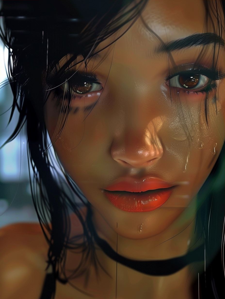Neon Rain Reflections - Image 3