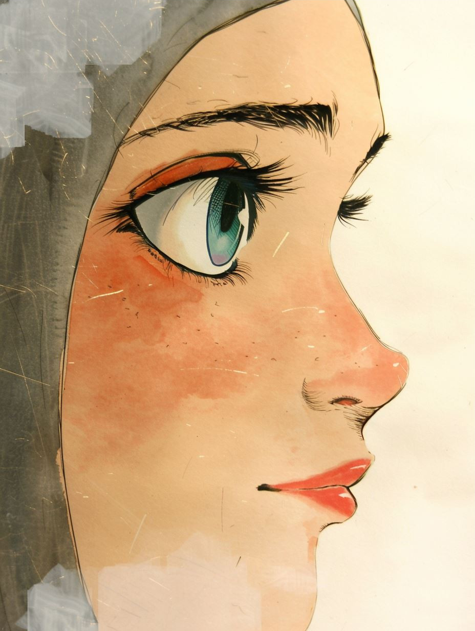 Ethereal Gaze: Anime Portrait Studies - Image 3