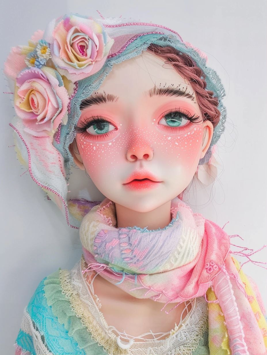 Pastel Dreams: Ethereal Digital Portraits - Image 1