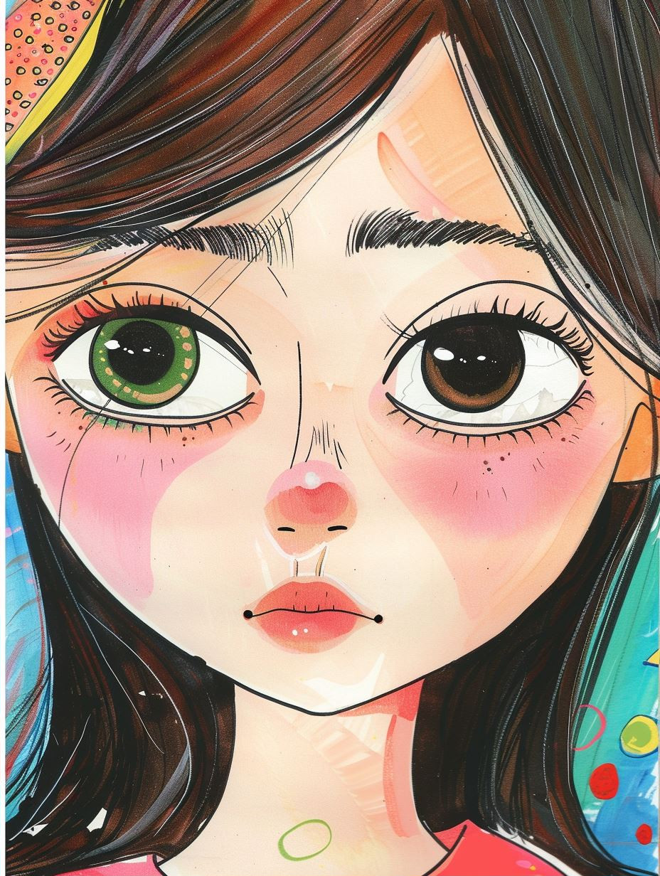 Dreamy Gazes: A Digital Art Study - Image 2