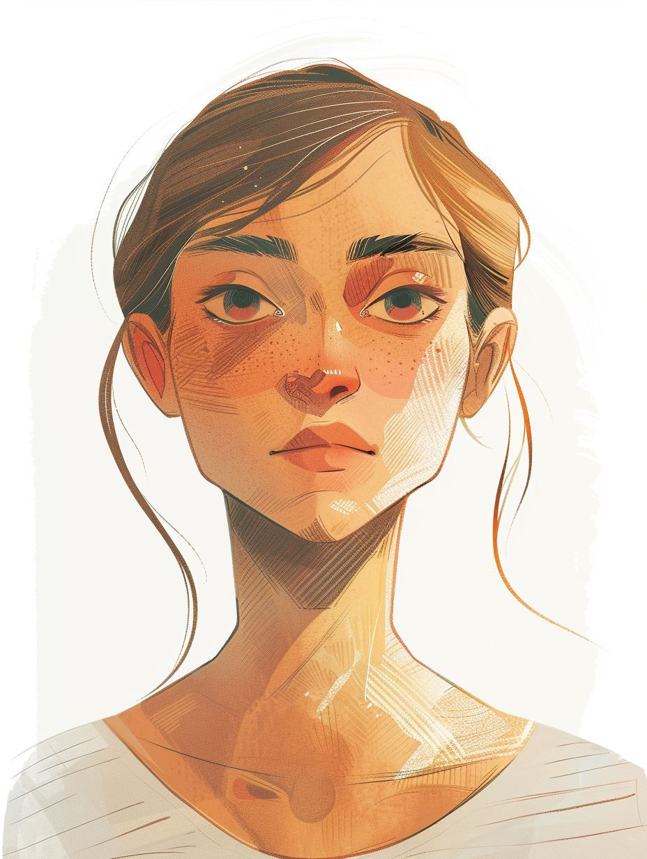 Fragmented Warmth Digital Portrait - Image 3
