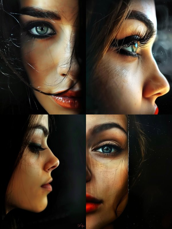 Intimate Gaze Cinematic Portraits