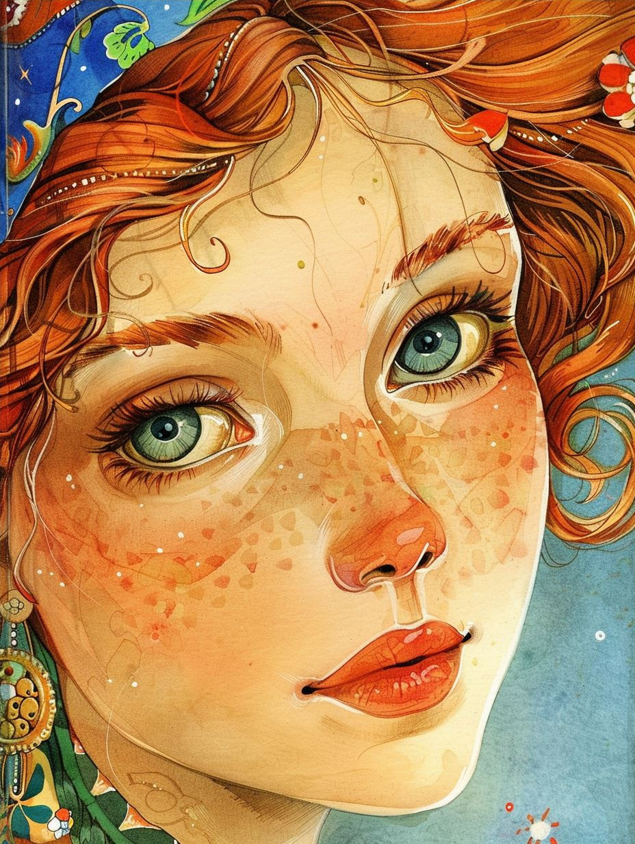 Ethereal Gazes: A Quartet of Digital Portraits - Image 4