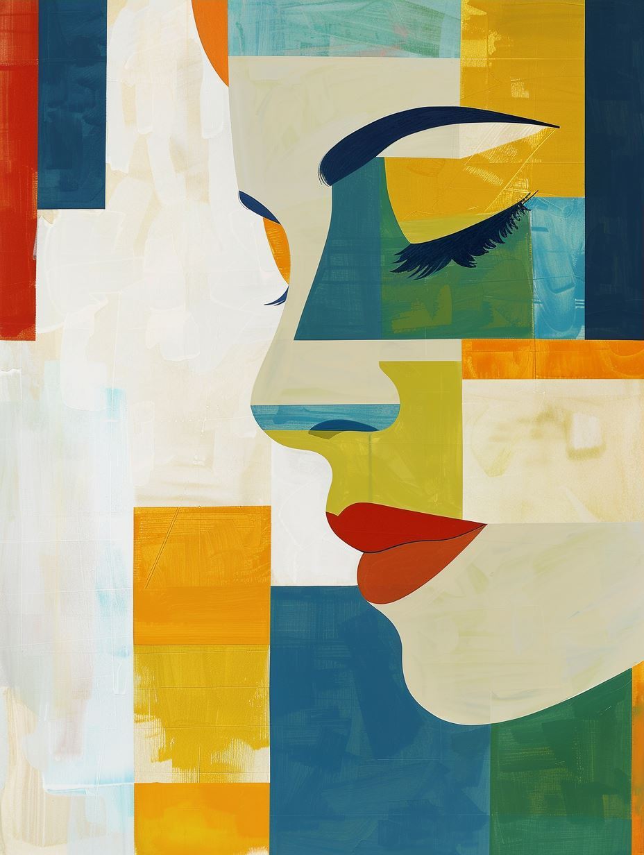 Fragmented Portraits in Geometric Color - Image 3