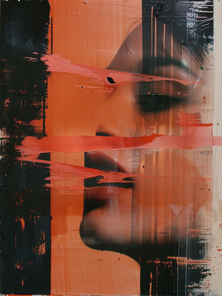 Fragmented Identities in Red and Black - Image 2