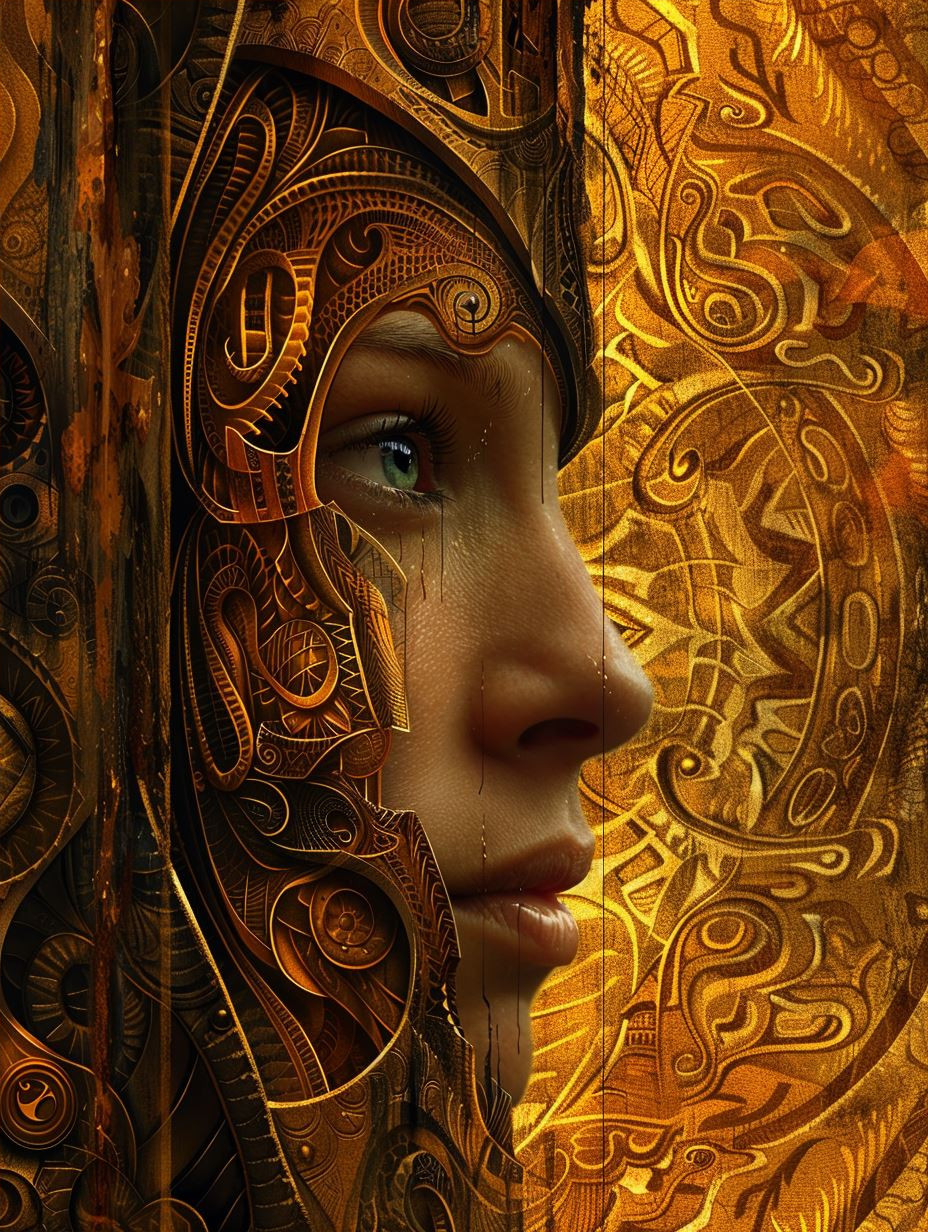 Golden Filigree Ethereal Portraits - Image 4