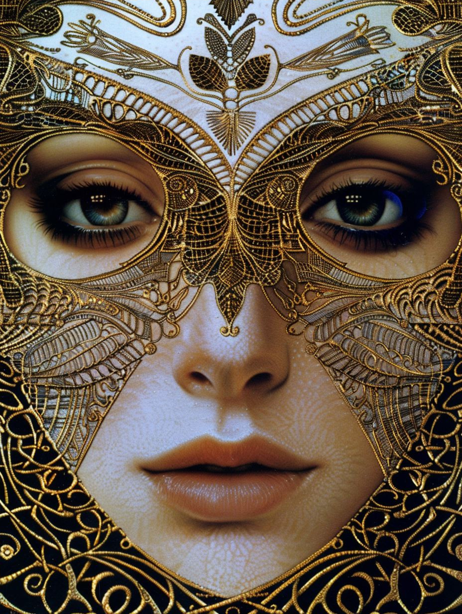 Golden Filigree Mystical Portraits - Image 4