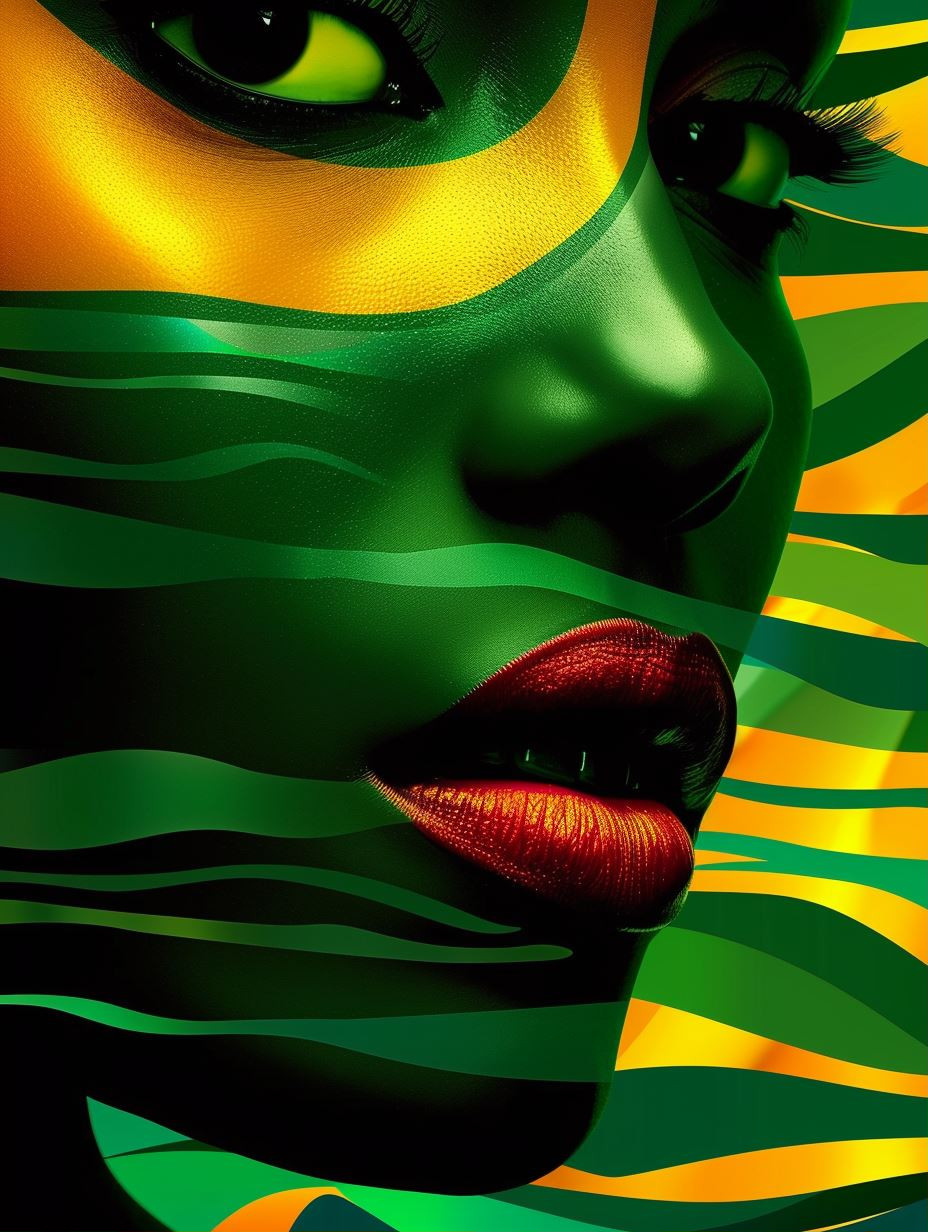 Emerald Waves of Surreal Beauty - Image 1
