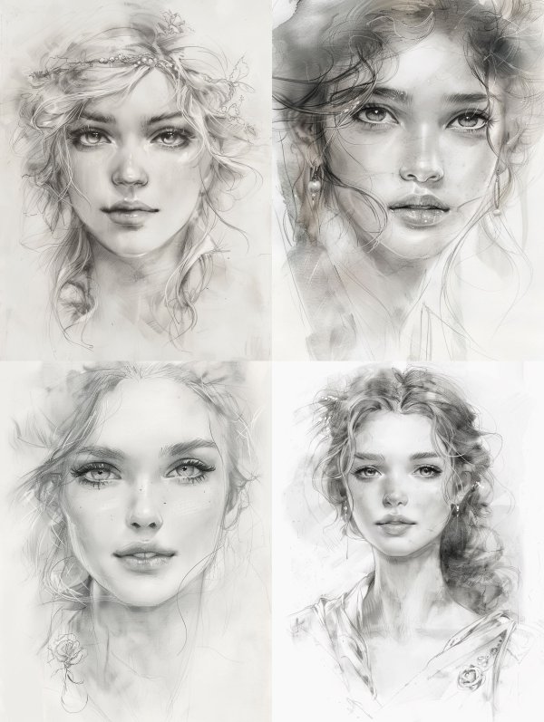 Ethereal Whispers in Graphite