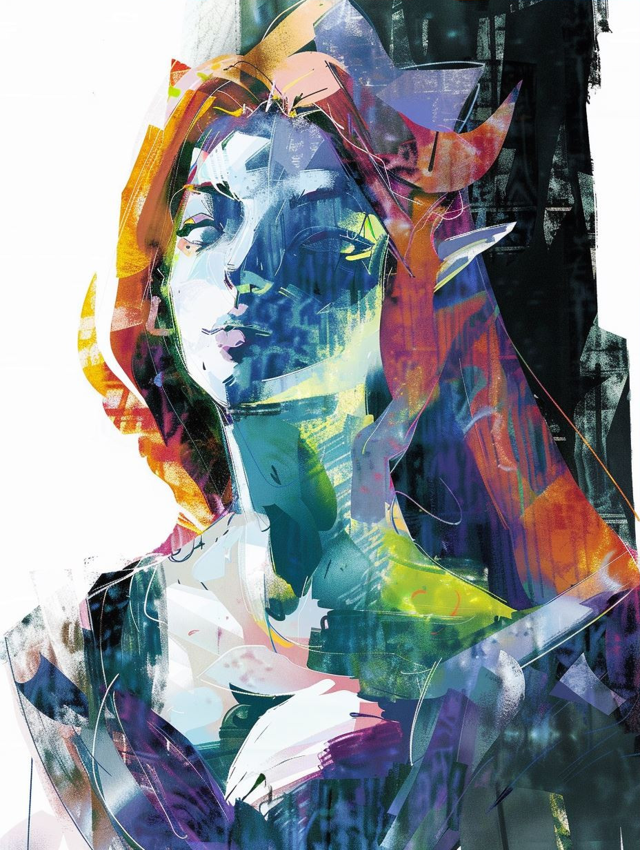 Abstract Neon Portrait Studies - Image 3