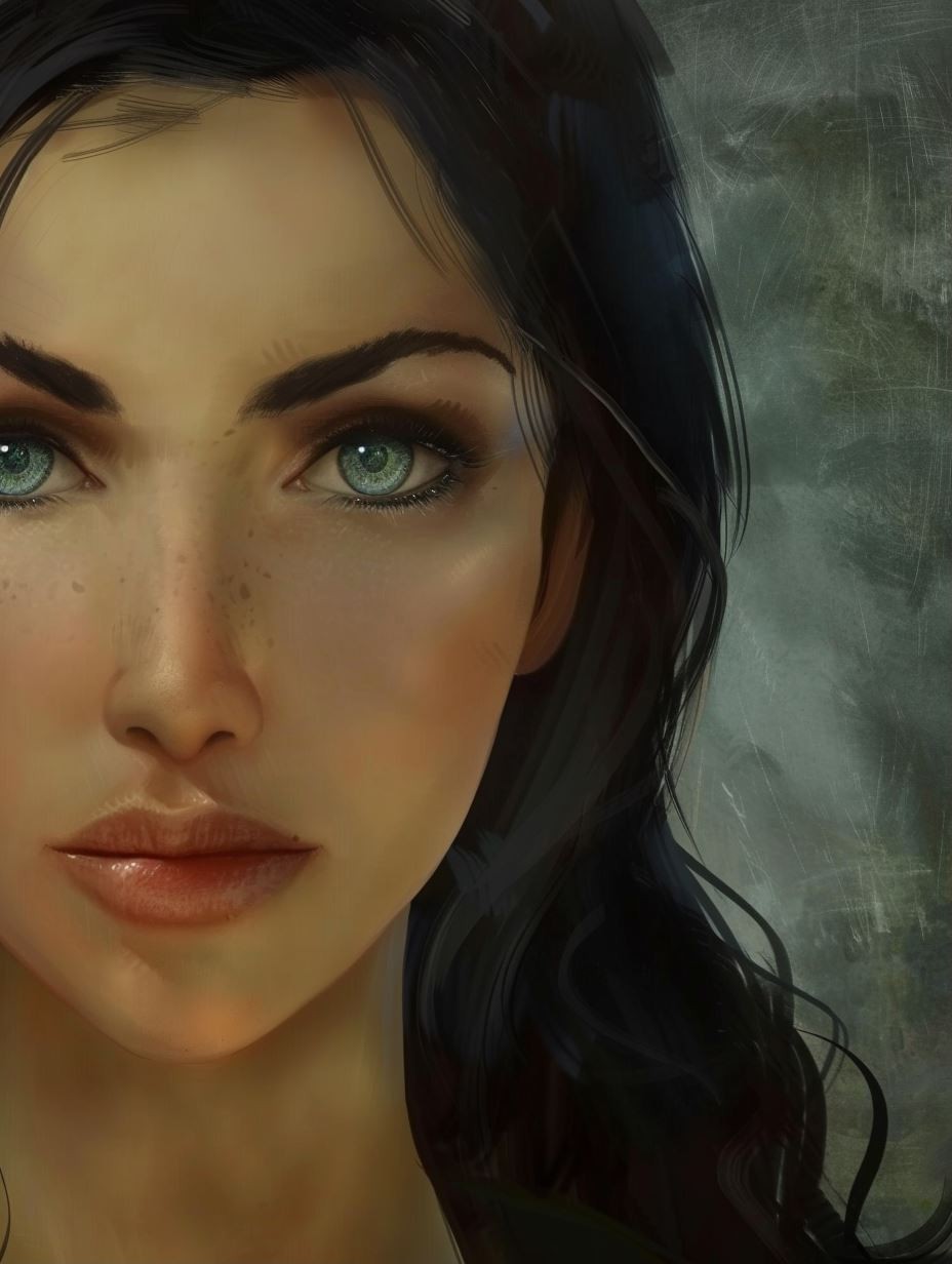 Mystic Gaze Portrait - Image 1