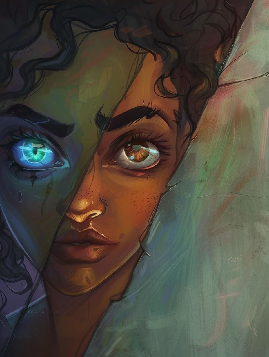 Ethereal Gazes: A Digital Portrait Study - Image 4