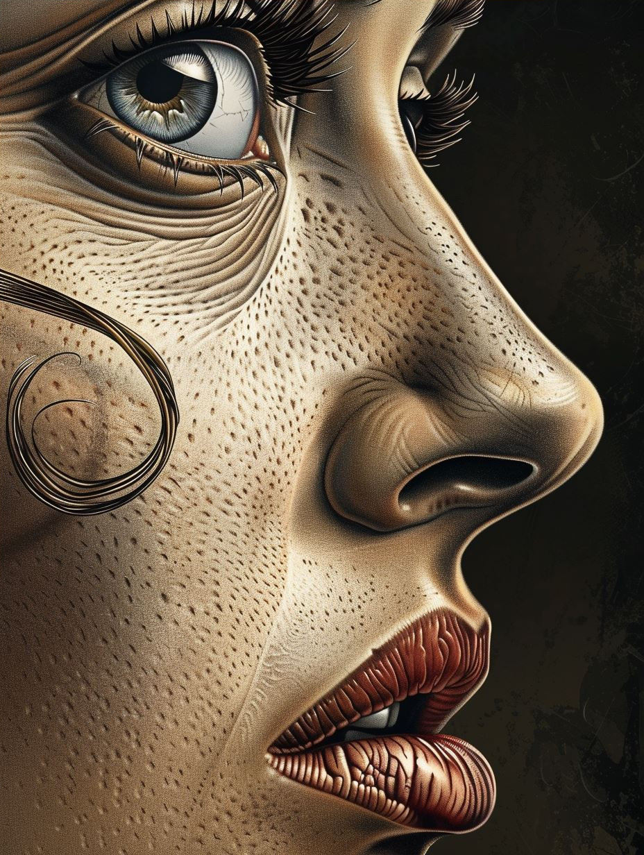 Hyper-Realistic Facial Expressions Collage - Image 4