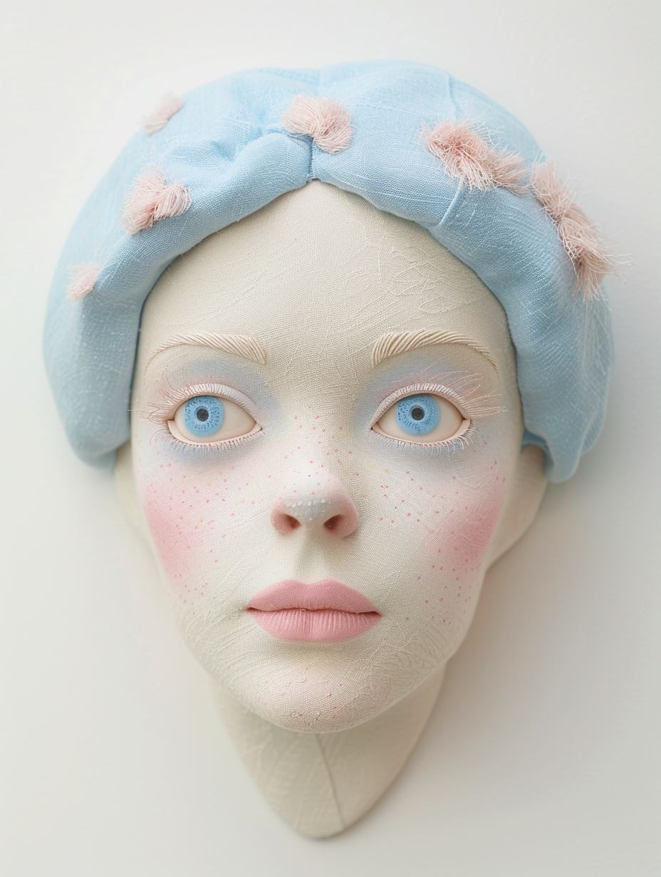 Ethereal Dreamscapes: Handcrafted Surrealist Doll Faces - Image 3