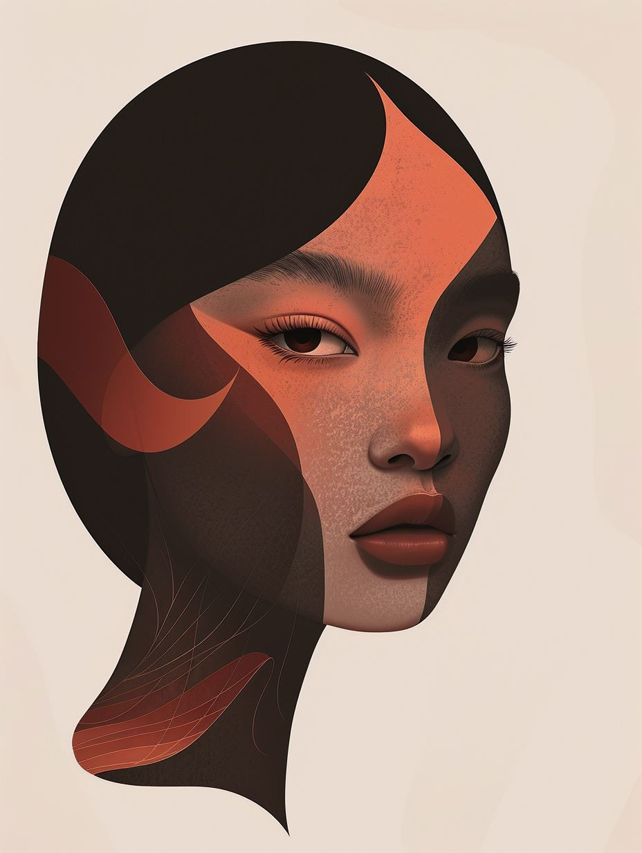Abstract Geometric Portraiture Study - Image 3