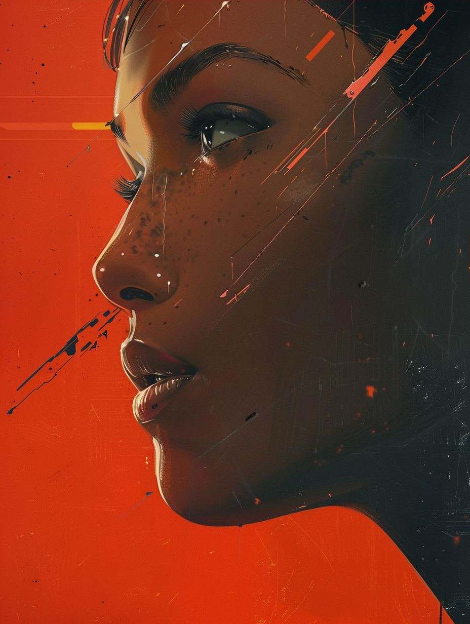 Cinematic Neon Noir Portraits - Image 3